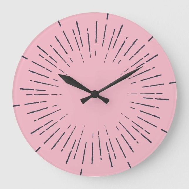 Grande Horloge Ronde Explosion rose (Recto)