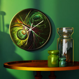 Grande Horloge Ronde Eye to Eye Abstract Art Round