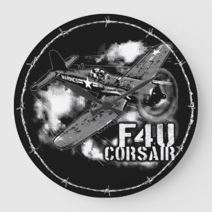 GRANDE HORLOGE RONDE F4U CORSAIR