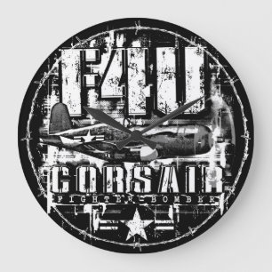 GRANDE HORLOGE RONDE F4U CORSAIR