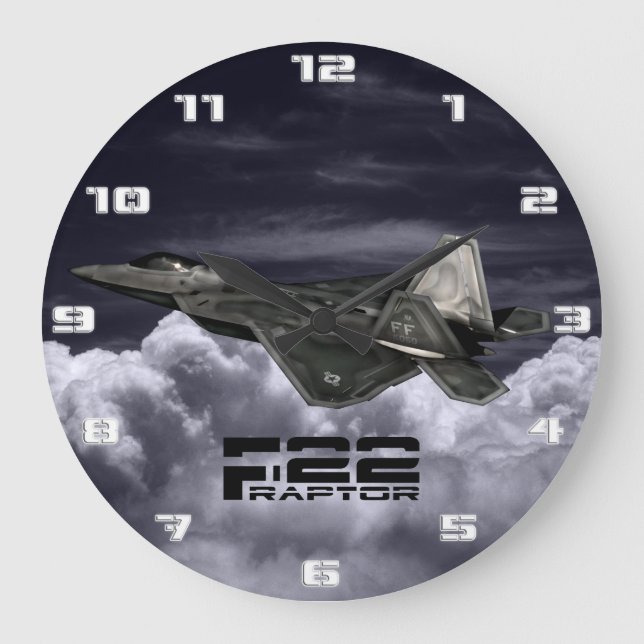 GRANDE HORLOGE RONDE F-22 RAPTOR (Recto)