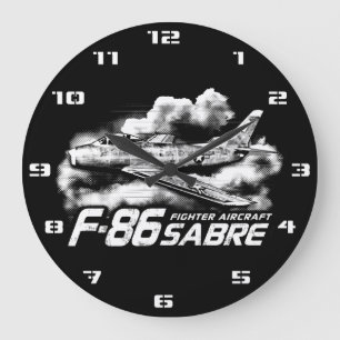 Grande Horloge Ronde F-86 Sabre