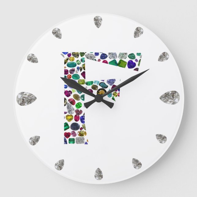 Grande Horloge Ronde F Monogramme (Recto)