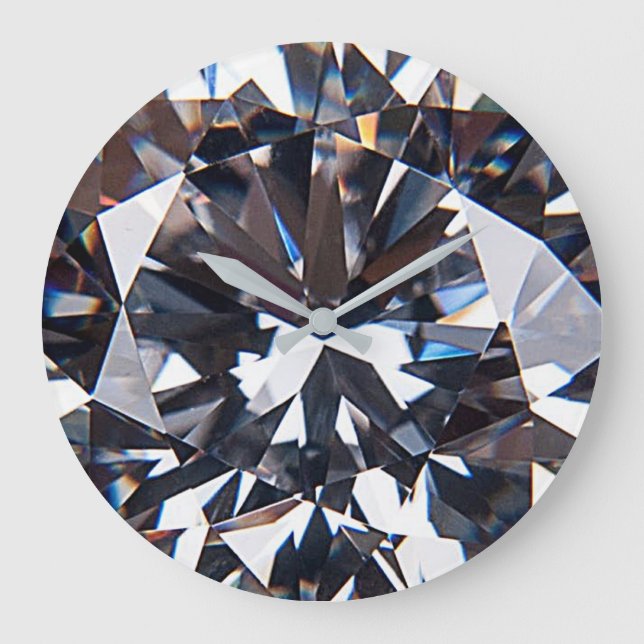 Grande Horloge Ronde Faceted Elegant Diamond Gem Image (Recto)
