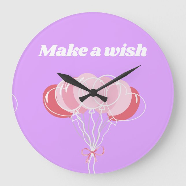 GRANDE HORLOGE RONDE FAIRE UN SOUHAIT (Recto)