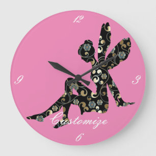 Grande Horloge Ronde Fairy Silhouette Thunder_Cove
