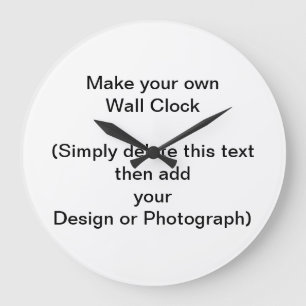 Grande Horloge Ronde Faites vos propres