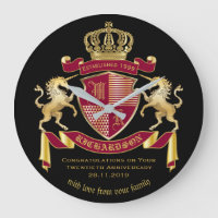 Faites votre propre blouse d'armoiries Rouge or Un