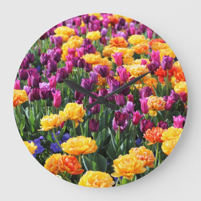 Grande Horloge Ronde Falln Sunset Floral River (Recto)