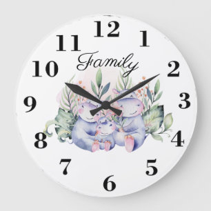 Grande Horloge Ronde Famille