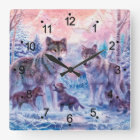 Family Of Wolves Painting