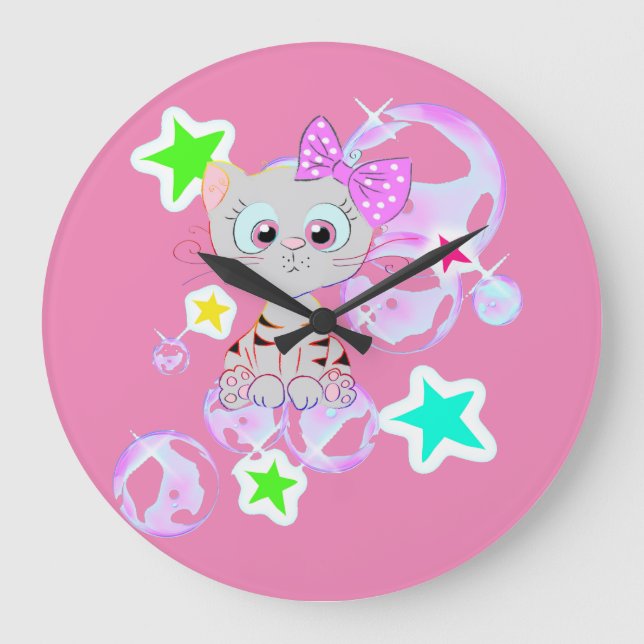 Grande Horloge Ronde Fan Kitten (Recto)