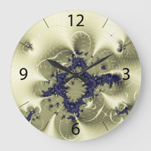 Grande Horloge Ronde Fantaisie verte
