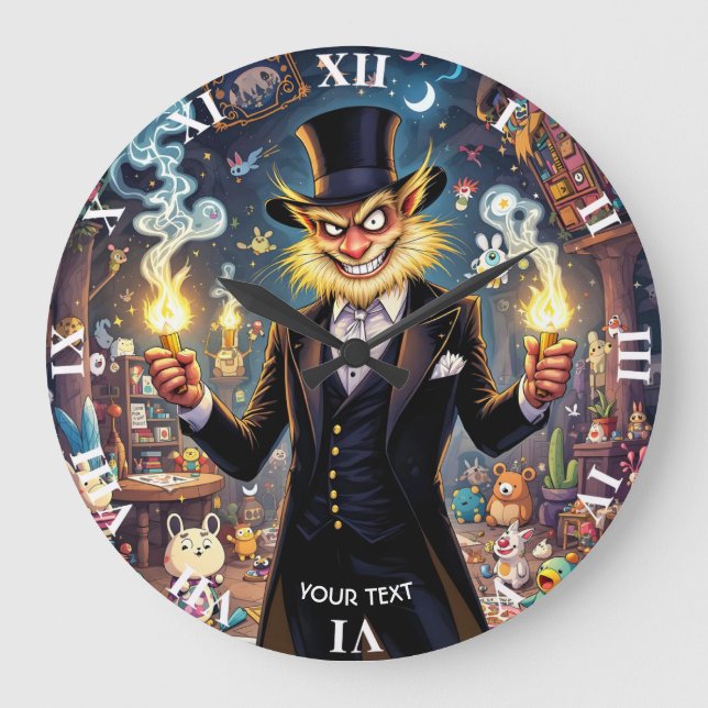 Grande Horloge Ronde Fantasy Cute Super Villain Toys (Recto)