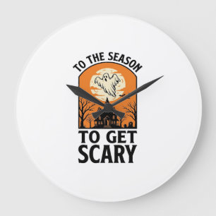 Grande Horloge Ronde Fantôme d'Halloween pour obtenir un épouvantail vi