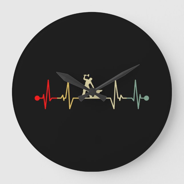 Grande Horloge Ronde Farrier Heartbeat Design Vintage (Recto)
