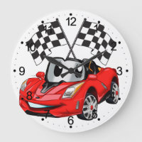 Fast car cartoon flag race - Choose back color