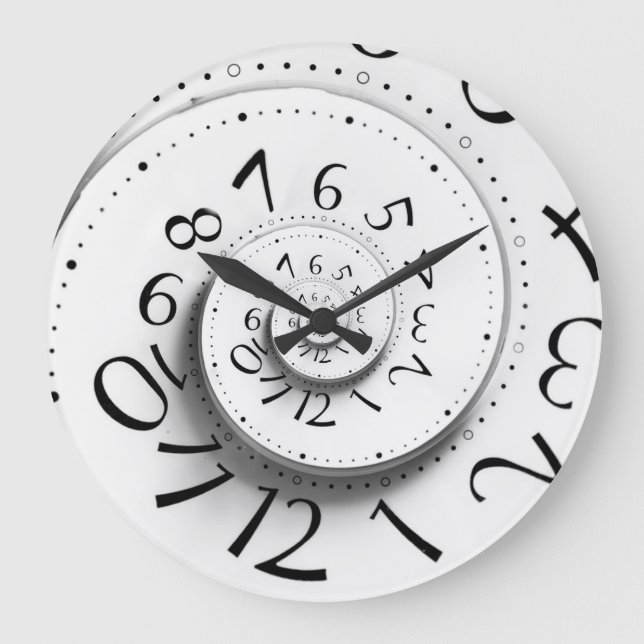 Grande Horloge Ronde Fast Forward Time Spiral Clock (Recto)
