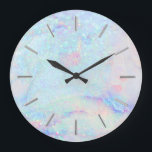 Grande Horloge Ronde faux glitter marble art<br><div class="desc">faux glitter marble art wall clock</div>