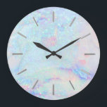 Grande Horloge Ronde faux glitter marble art<br><div class="desc">faux glitter marble art wall clock</div>