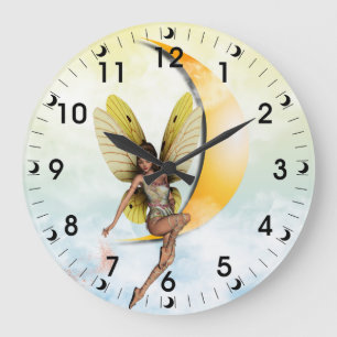 Grande Horloge Ronde Fée de lune