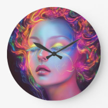 Femme Alien aux cheveux cosmiques