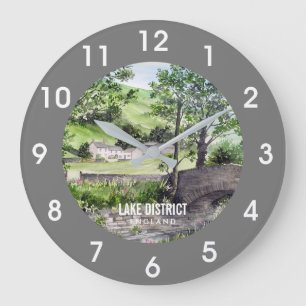 Grande Horloge Ronde Ferme près de Thirlmere, Lake District, Angleterre