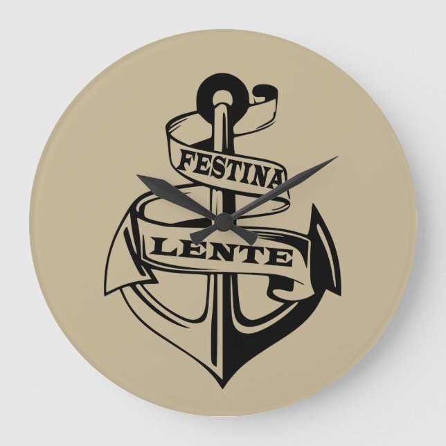 Grande Horloge Ronde Festina lente (Recto)