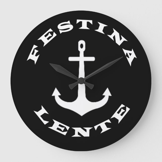 Grande Horloge Ronde Festina lente (Recto)