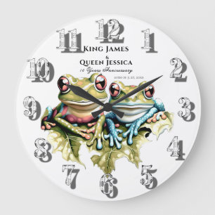 Grande Horloge Ronde Fête de jardin décontractée pour les 10 ans de mar