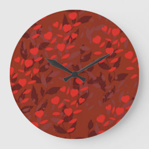 Grande Horloge Ronde feuille