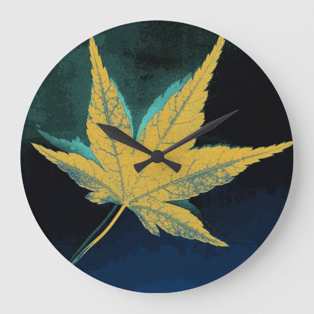 Grande Horloge Ronde Feuille d'art 16 (Recto)