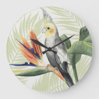 Feuilles de palmiers à oiseaux noirs