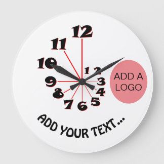 Grande Horloge Ronde Fibonacci Spiral