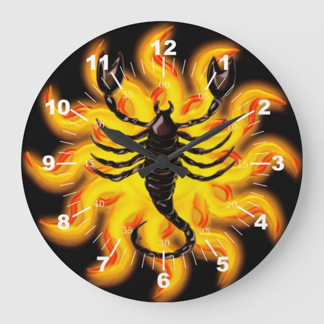 Grande Horloge Ronde Fiery Scorpio (Recto)
