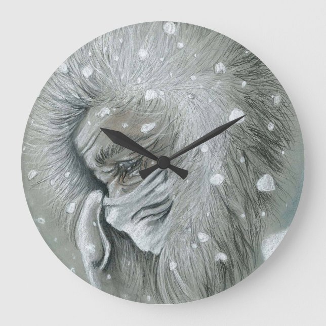 Grande Horloge Ronde Figé dans le temps (Recto)