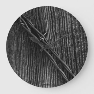 Grande Horloge Ronde Fil de Barb