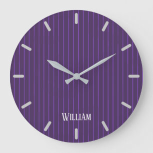 Grande Horloge Ronde Filets pourpres