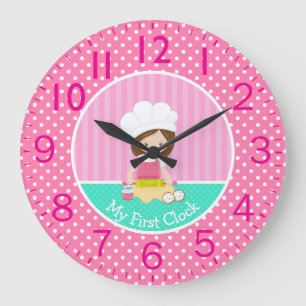 Grande Horloge Ronde Fille Baker Mon premier