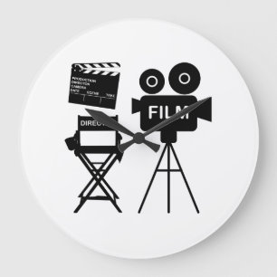 Grande Horloge Ronde Film Crew Flap Director Chaise Venin for filmmaker