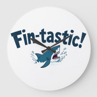 Grande Horloge Ronde "Fin_Tastic !"