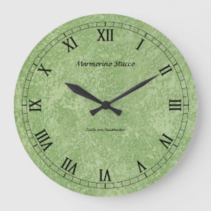 Grande Horloge Ronde Finition fausse stuc Marmorino