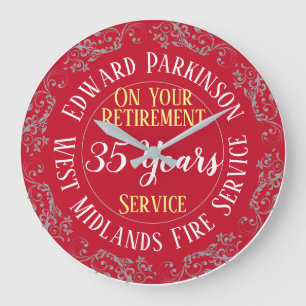 Grande Horloge Ronde Fire Service Retirement Award de l'année Served