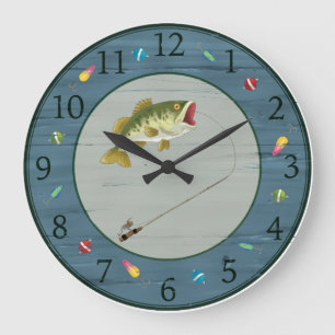 Grande Horloge Ronde Fishing Clock