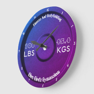 Grande Horloge Ronde Fitness Et Bodybuilding Gymnasium 100LBS/45.4KGS