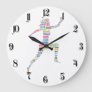Grande Horloge Ronde Fitness girl