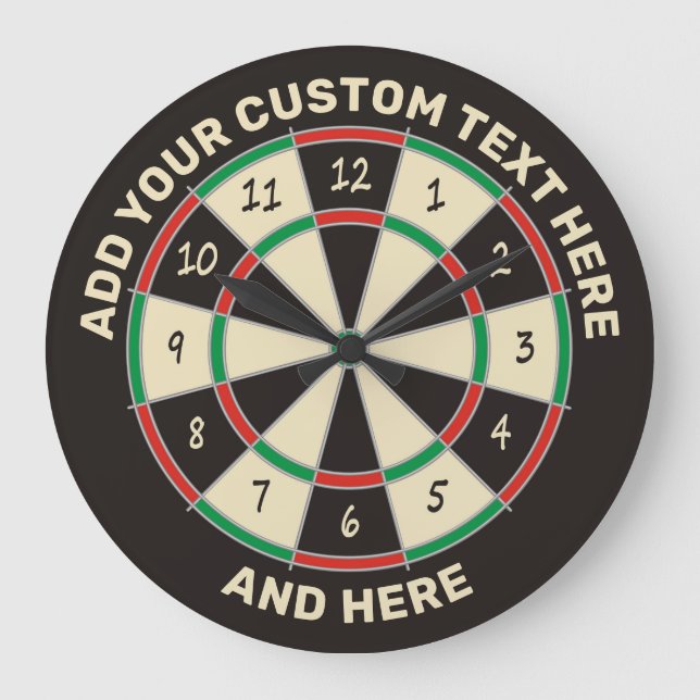 Grande Horloge Ronde Fives Dart Board (Recto)
