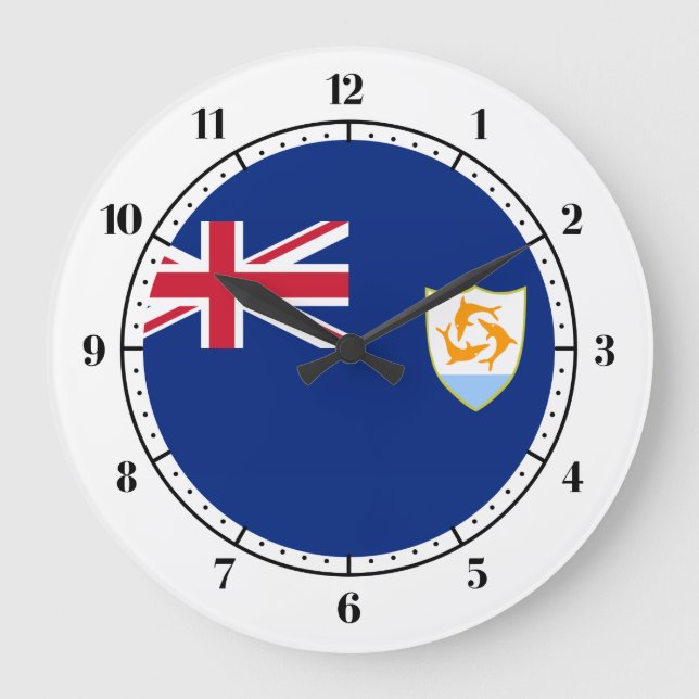 Grande Horloge Ronde flag de Anguillian (Recto)