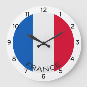 Grande Horloge Ronde Flag de France