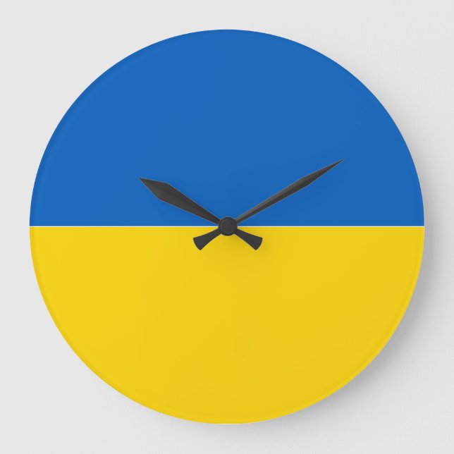 Grande Horloge Ronde Flag of Ukraine Clock (Recto)